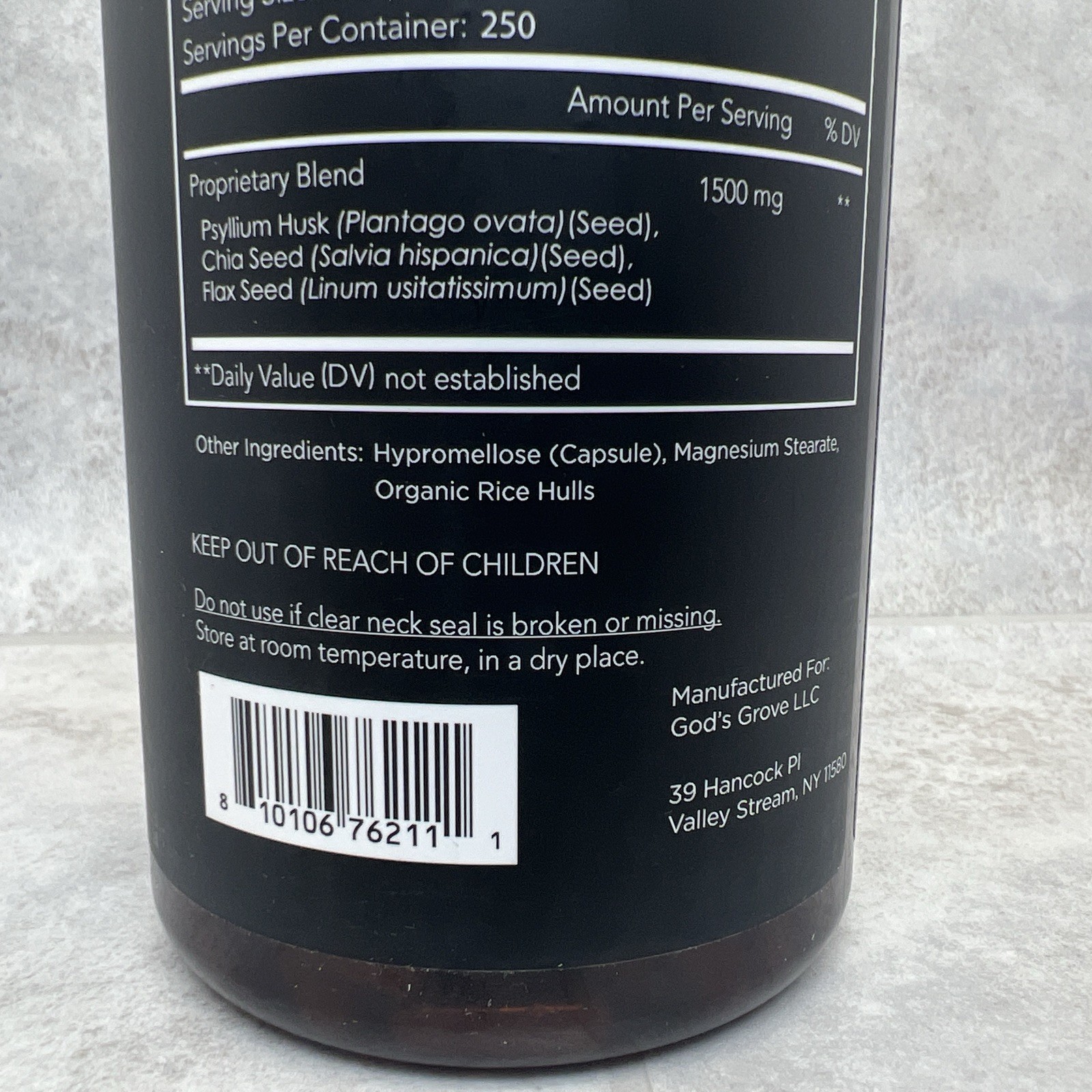 Zero for Him Chia & Flax Seed Supplement 500 count **NEW SEALED** Exp 7/2027