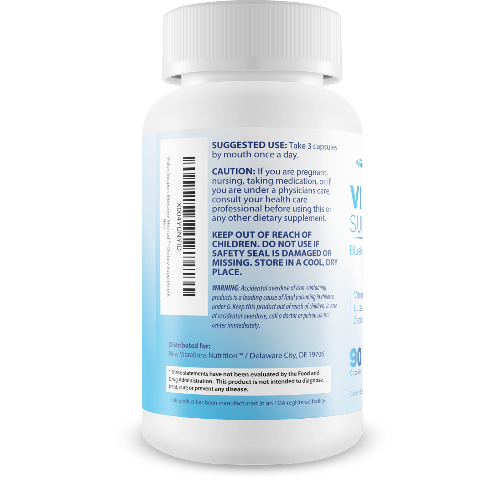 Vision Support Blueberry Method – Our Best Eye Vision Supplement – Lutein