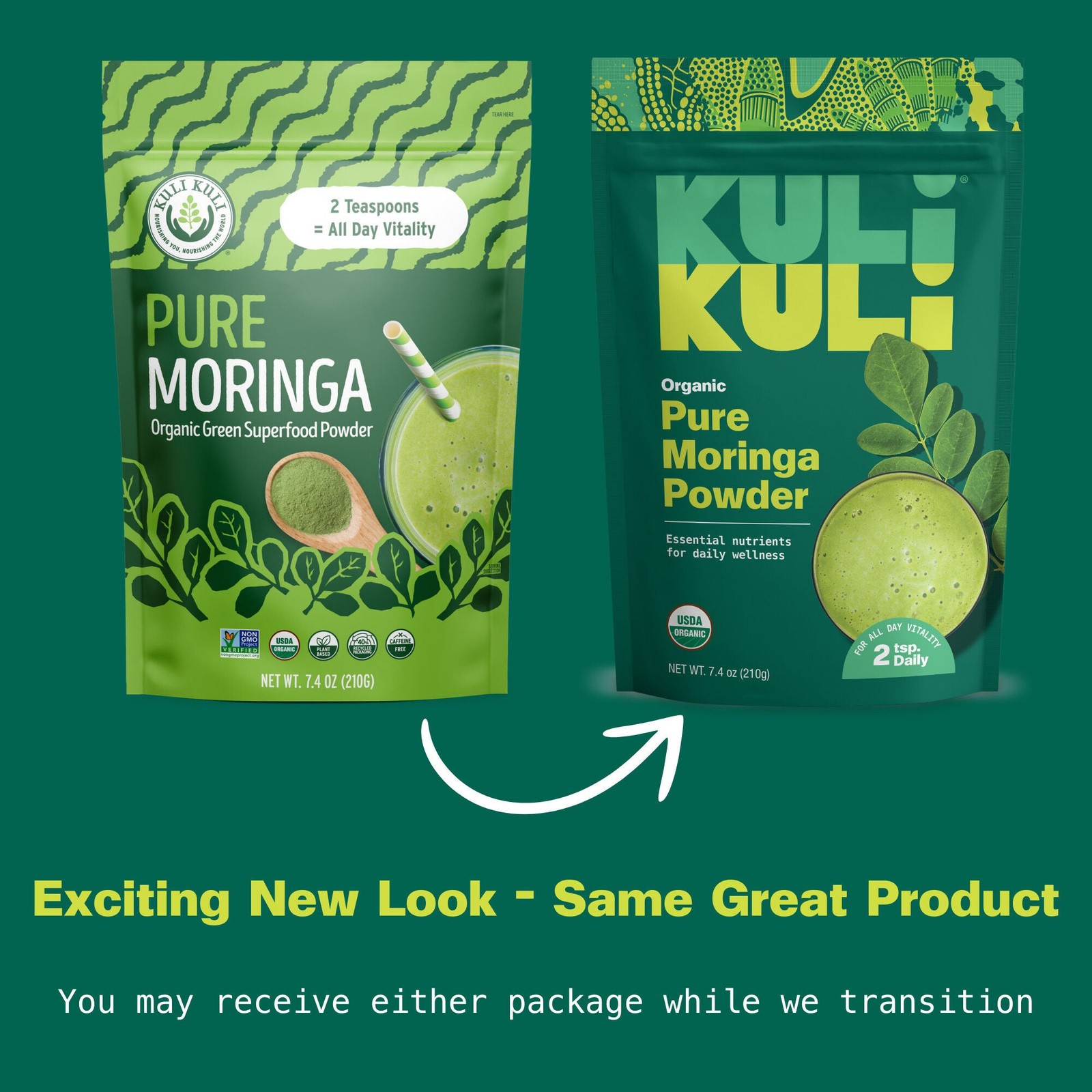 Pure Moringa Powder – 7.4 oz. (35 Servings)