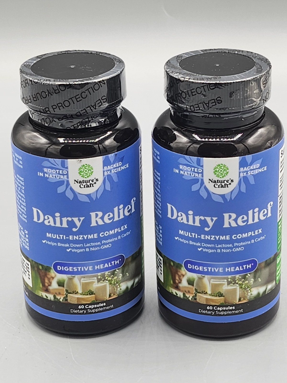 Lactose Intolerance 120 Ct Supply Fast Acting Dairy Digestive Enzyme Supplements