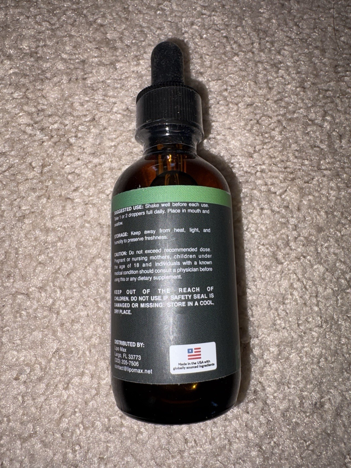 (6) Lipo Max Ketone Liquid Drops 2 oz Exp 06/27