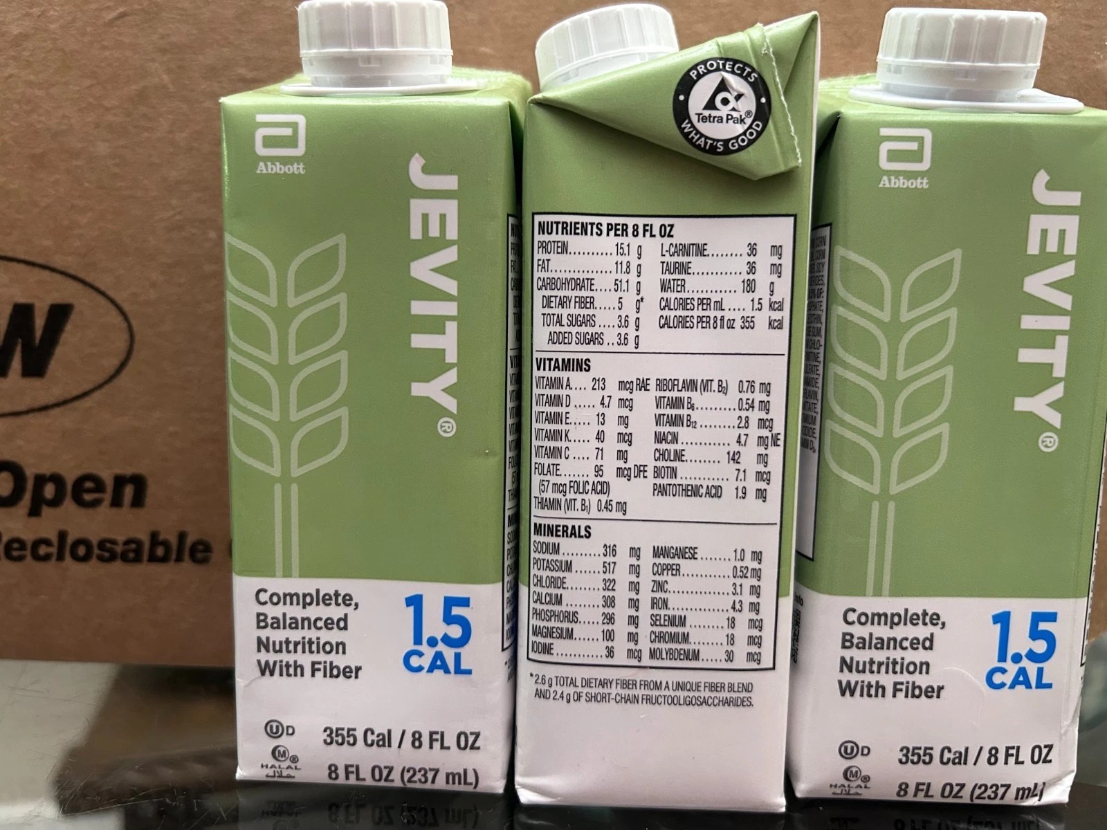 Jevity 1.5 Cal _ 8 fl oz FREE SHIPPING_24 Cartons_EXP 03/2027