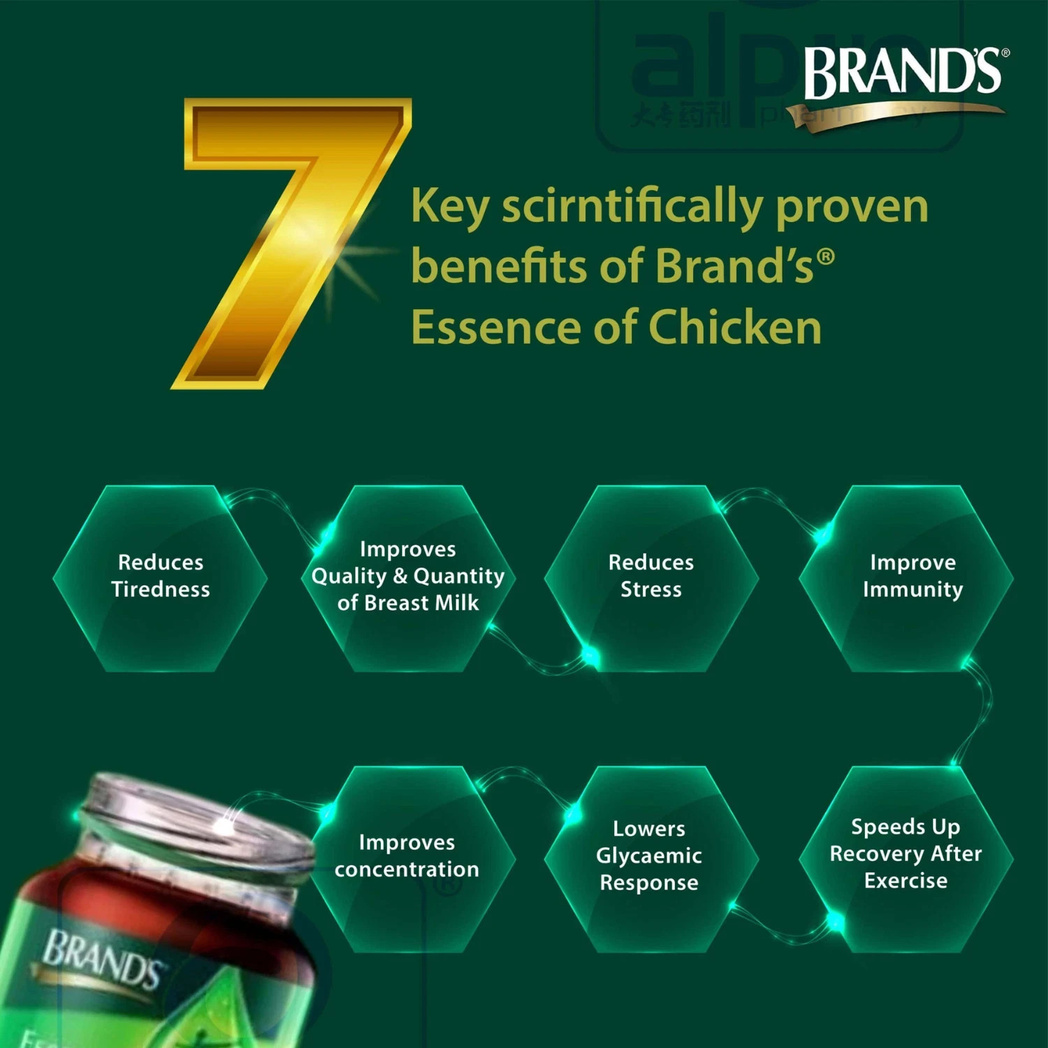 BRAND’S Essence of Chicken Original 70g x 30 Bottles DHL Express Shipping