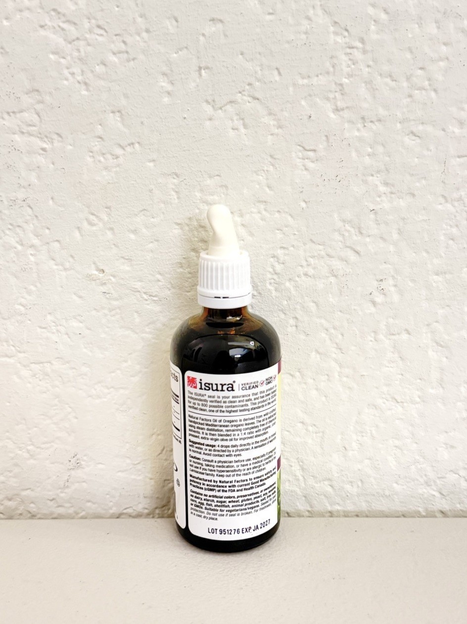 Natural Factors Oil of Oregano – Liquid Antioxidant Support Supplement, 3.25 oz