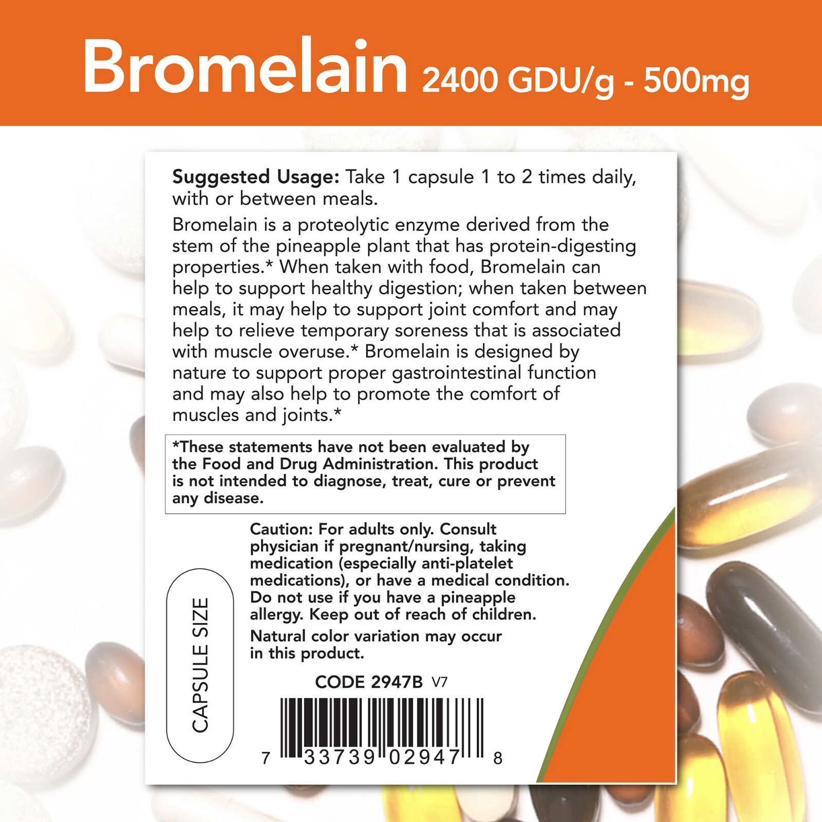 NOW Foods Supplements, Quercetin with Bromelain, 120 Count -Natural ProteolytiC.