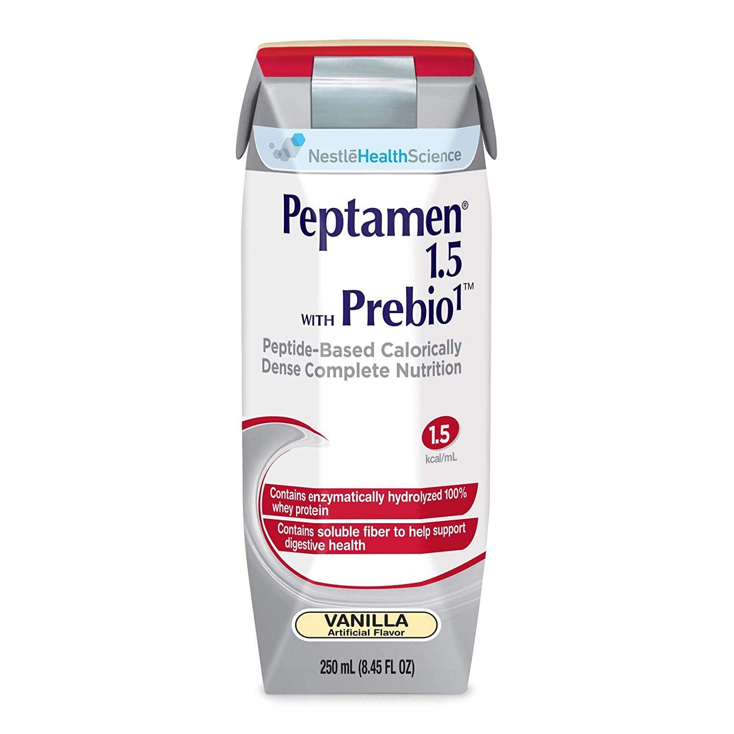 Peptamen Nestle Oral Supplement Vanilla 250 mL Carton, 12 Count