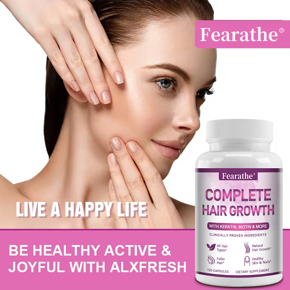 Extra Strength Hair Growth Vitamin – with Keratin, Biotin, Exp 7/2026