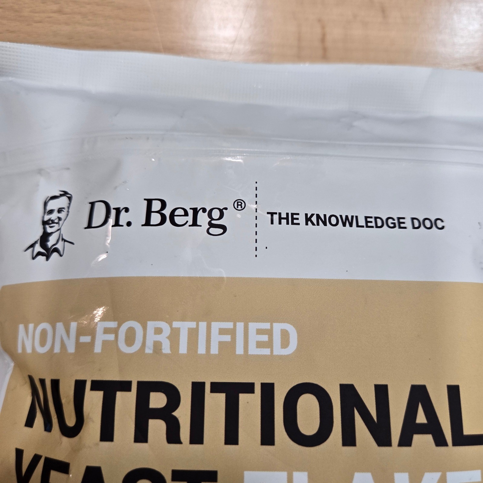 Dr. Berg Non-Fortified Nutritional Yeast Flakes Gluten-Free Vegan Non-GMO 8 oz