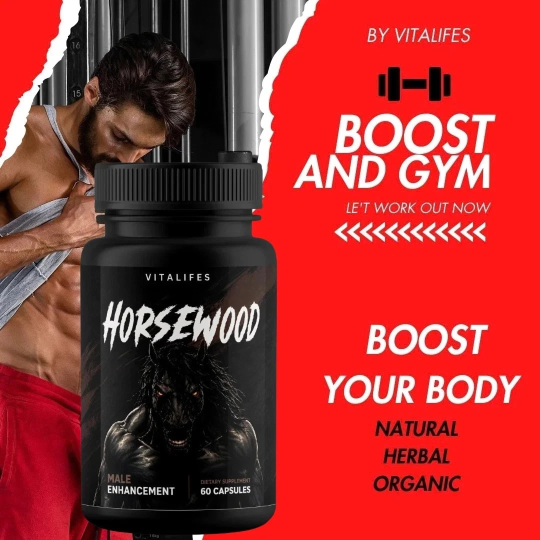 (2 Pack) Horsewood Male Support Supplement, Horse Wood Male Pills (120 Capsules)