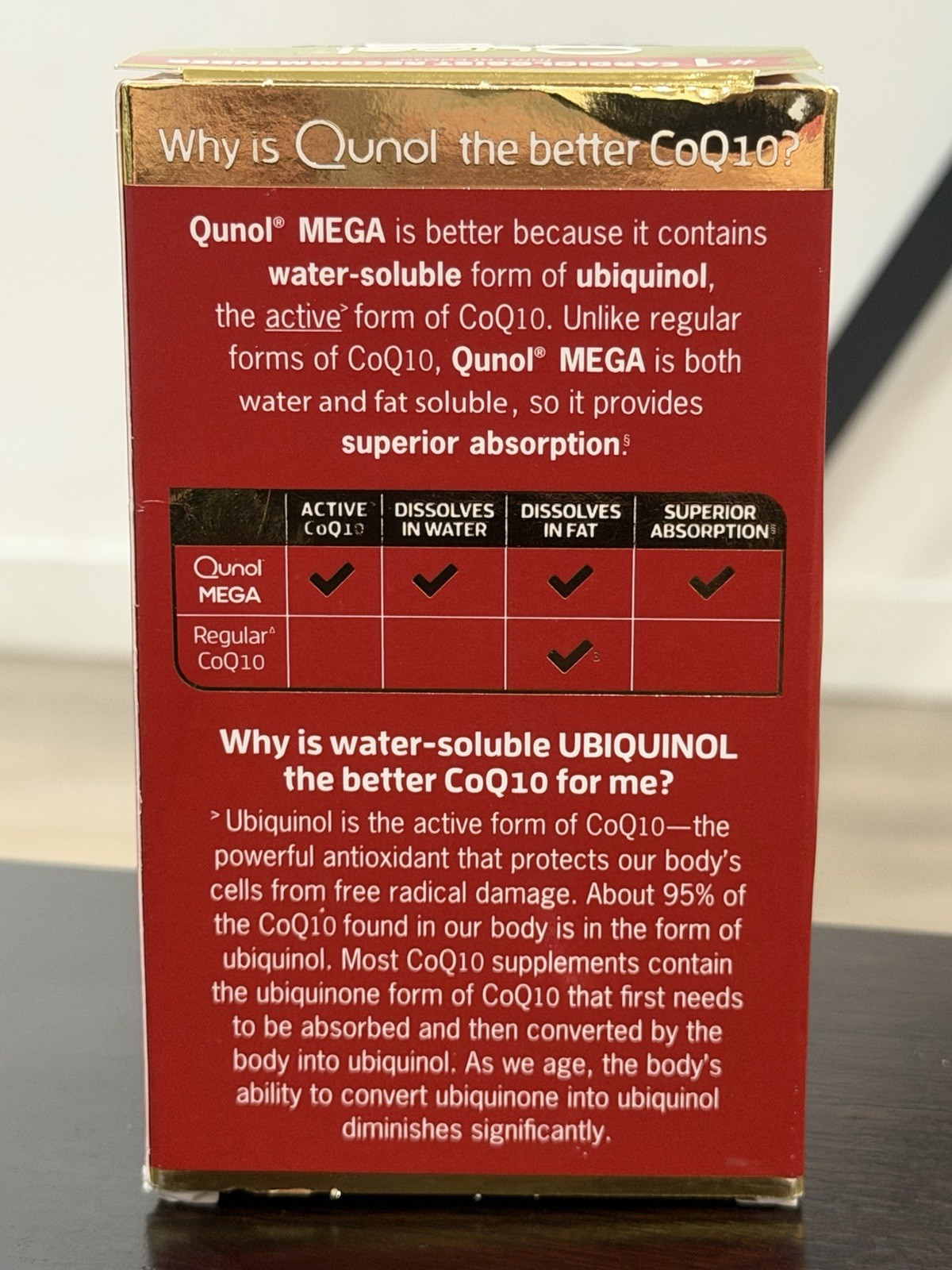 Qunol Mega CoQ10 Ubiquinol 100mg 60 Softgels Gluten-Free Exp 11/30/2028