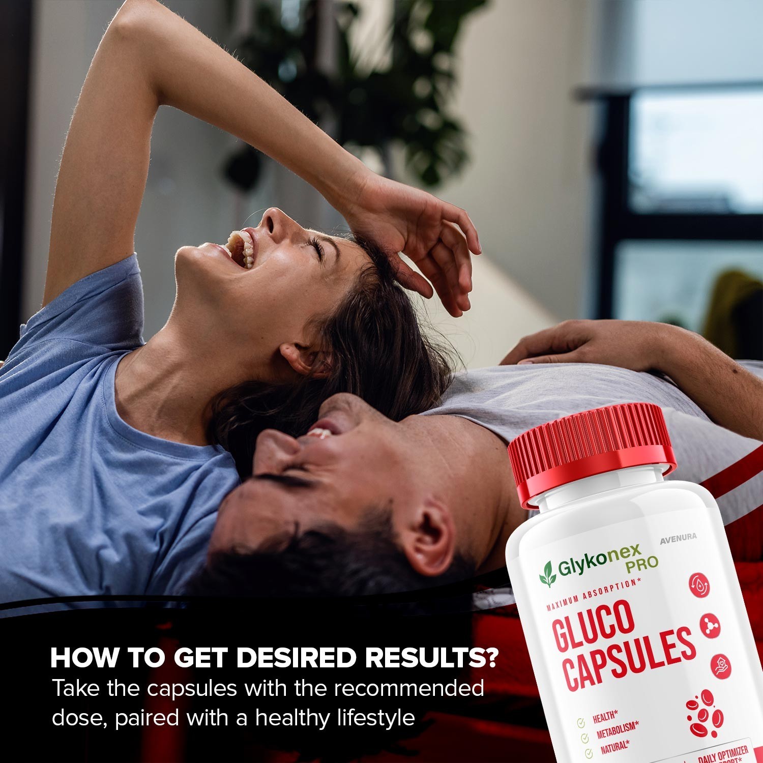 (2 Pack) Glykonex Pro Capsules – Glyko Nex Pills Advanced Formula Natural Blend