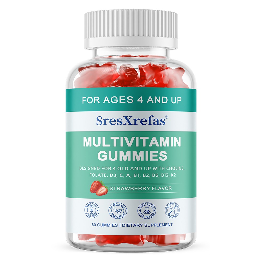 Kids Daily Multivitamin Gummies Supports Growing Kids Brain,Bone&Immune,60 Count