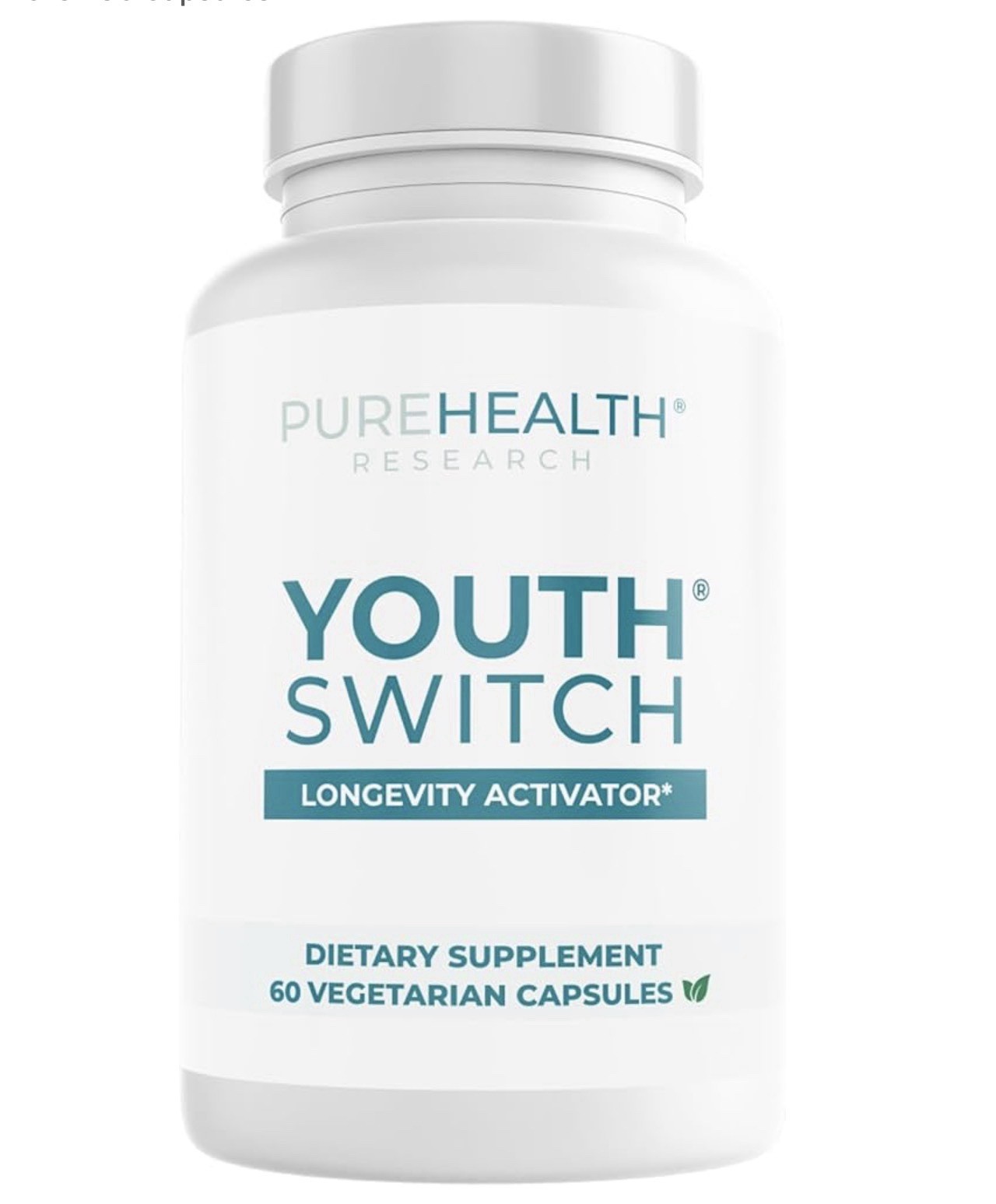 PureHealth Research Youth Switch Anti Aging Supplement 60 Cap