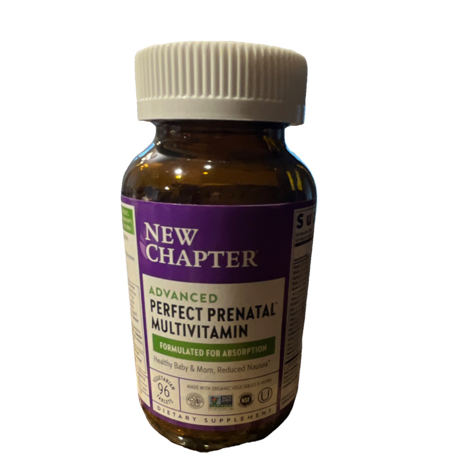 New Chapter Advanced Perfect Prenatal Multivitamin Tablets 96ct Exp 04/27