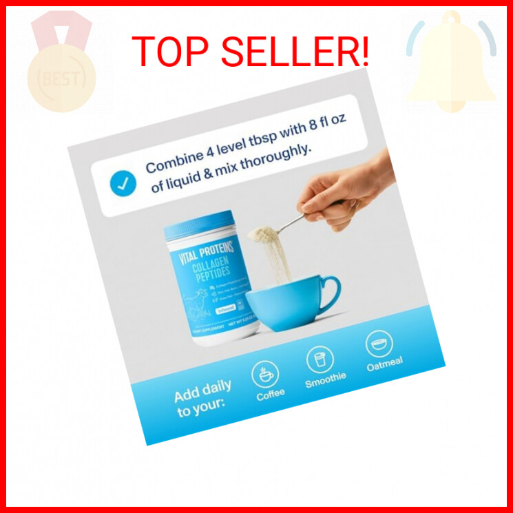 Vital Proteins Collagen Peptides Powder Supplement for Skin Hair Nail Joint Heal