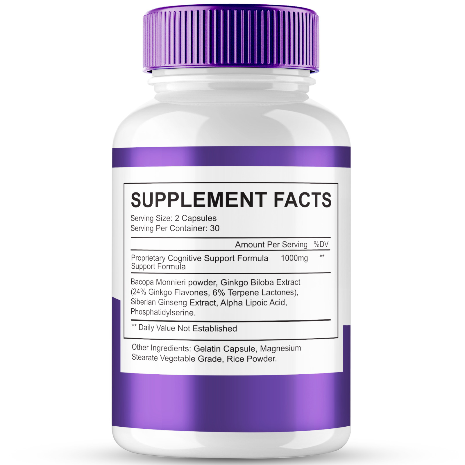 MemoTril Capsules – Memo Tril Natural Brain & Memory Support Supplement (1 Pack)