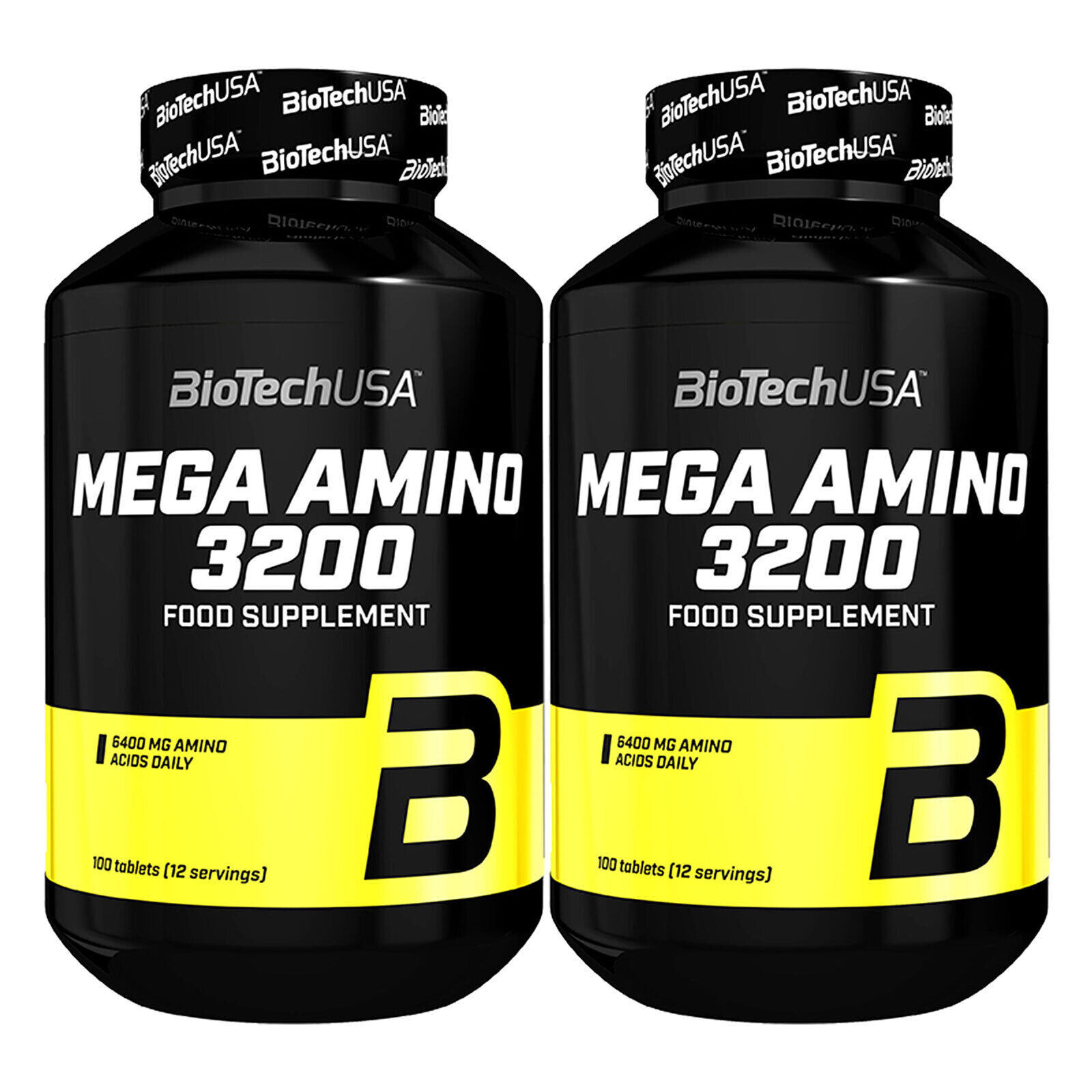 BIOTECH USA MEGA AMINO ACIDS 100 Tablets – BCAA Whey Protein Supplement