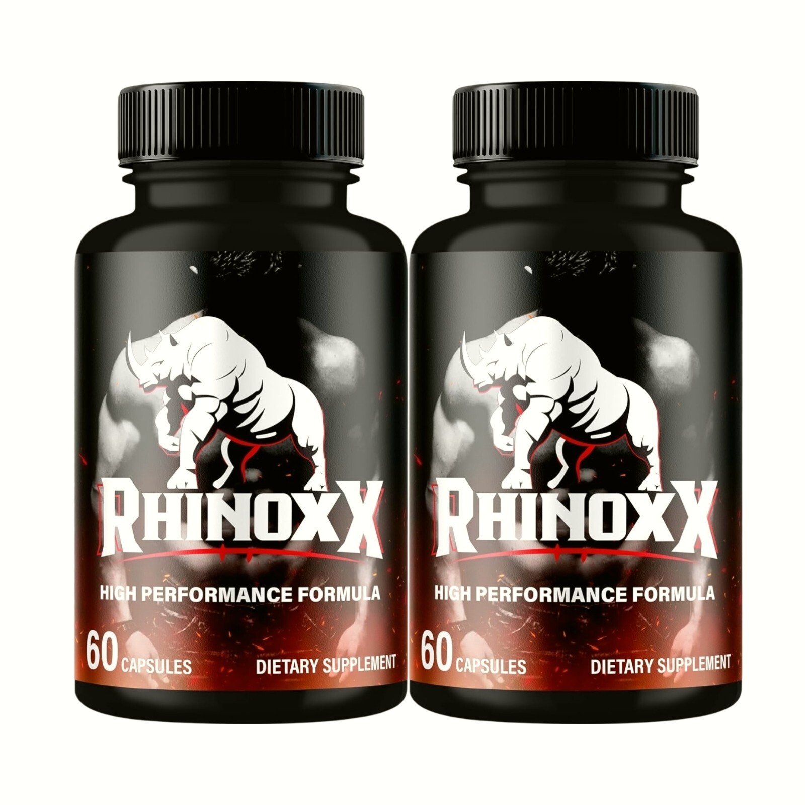 2-Pack Rhinox X Pills for Men, Supports Performance & Energy – 120 Capsules