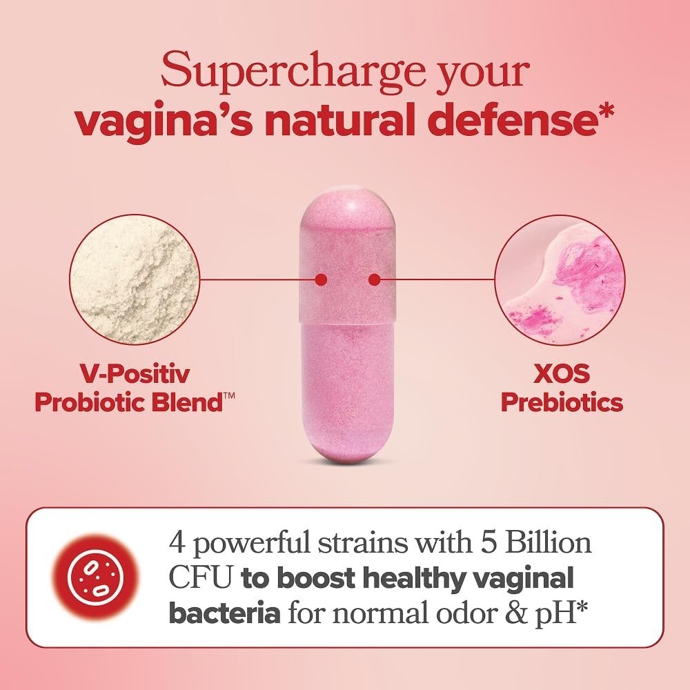 USPS URO Vaginal Prebiotic Probiotic Supplement Women Intimate Flora Support 60