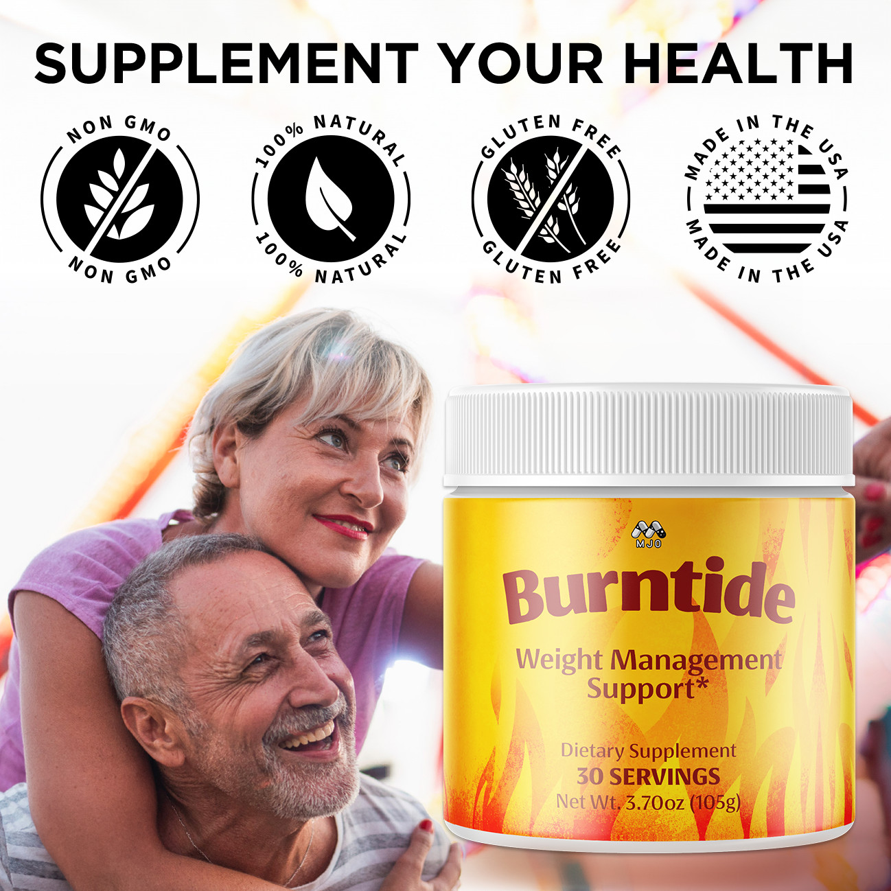 (5 Pack) Burntide Powder Advanced Weight Management Burn Tide 150 Servings