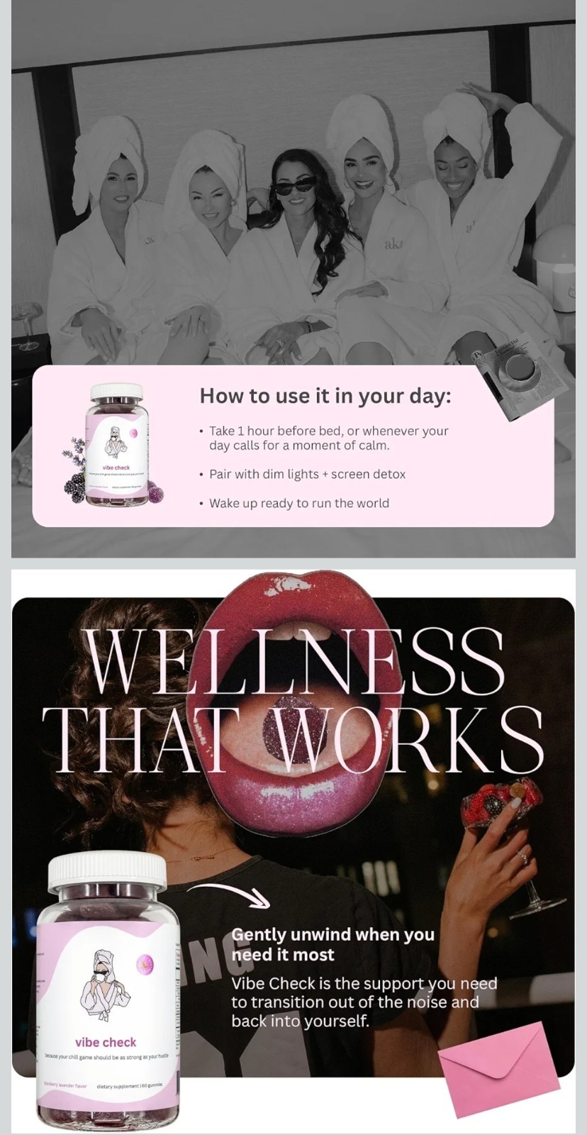 2 x The Balancing Act Vibe Check Sleep Stress Support Gummies 60ct = 120 ct
