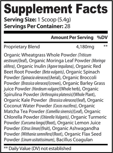 Green Boost: 16 Super Fruits & Veggies and Bacillus Coagulan Probiotic