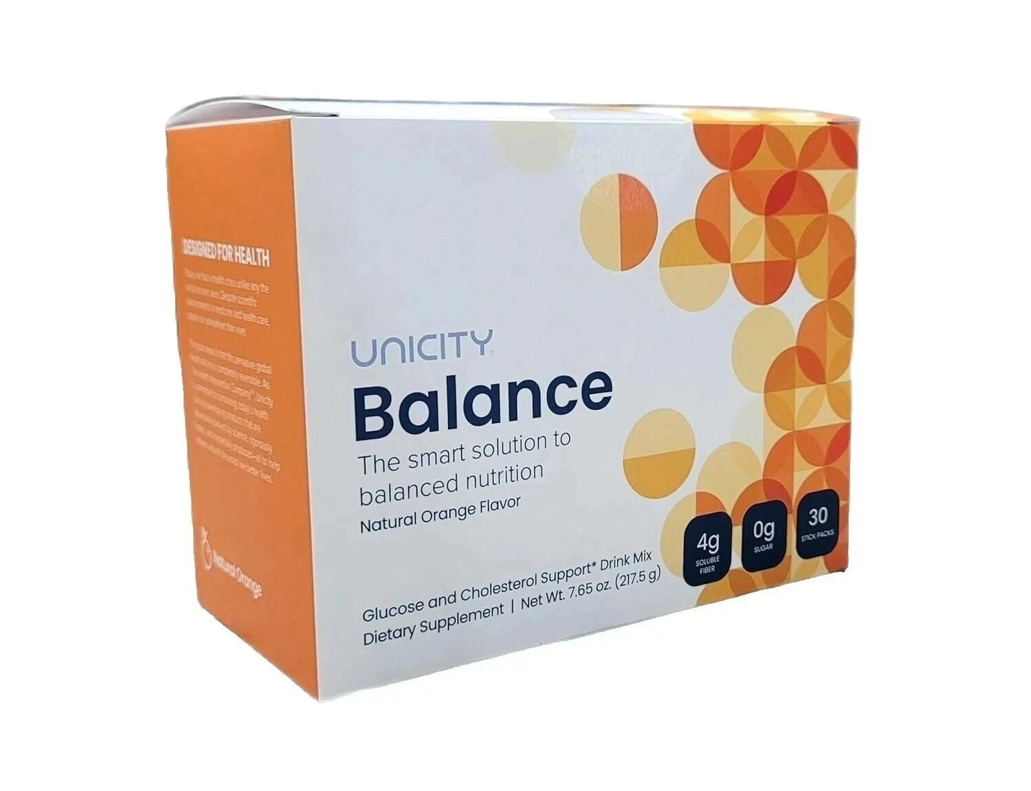 UNICITY Balance Cholesterol Support Drink Mix 30 Stick Pack (ORANGE) Exp 06/2026