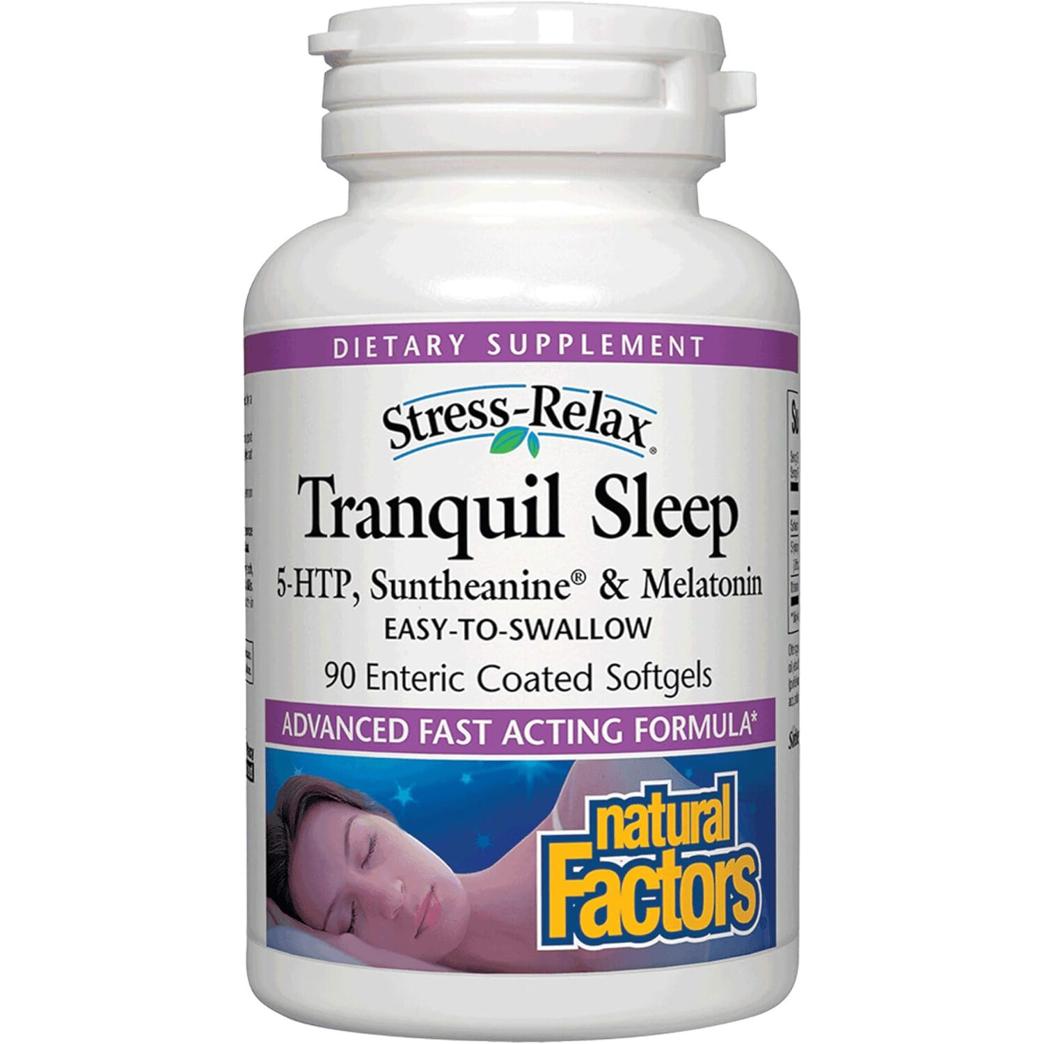 Natural Factors Stress-Relax Tranquil Sleep, 90 Enteric-Coated Softgels