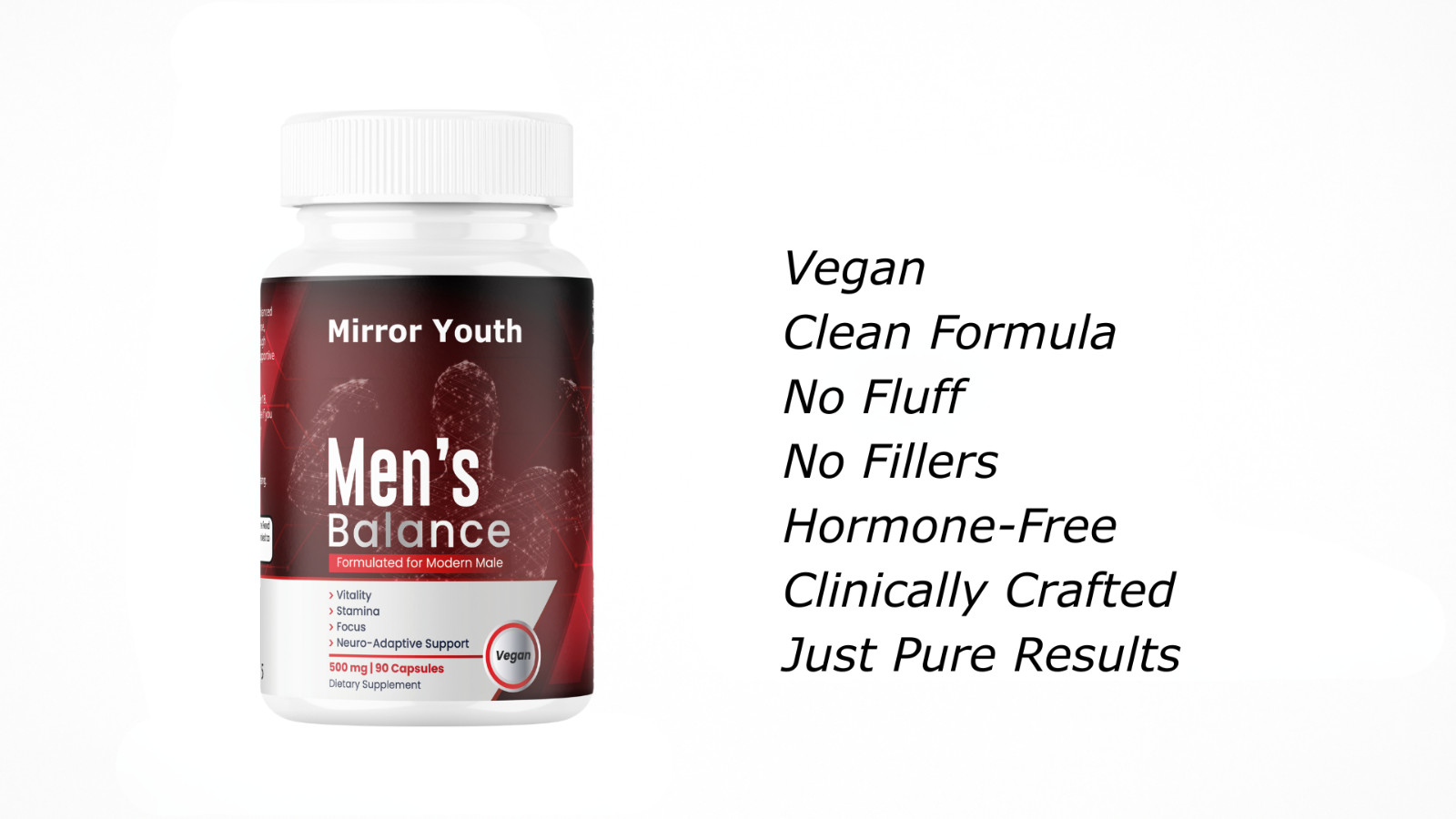 L-Citrulline 1200mg Blood Flow Support for Men | Male Supplement 7-Blend, Mirror