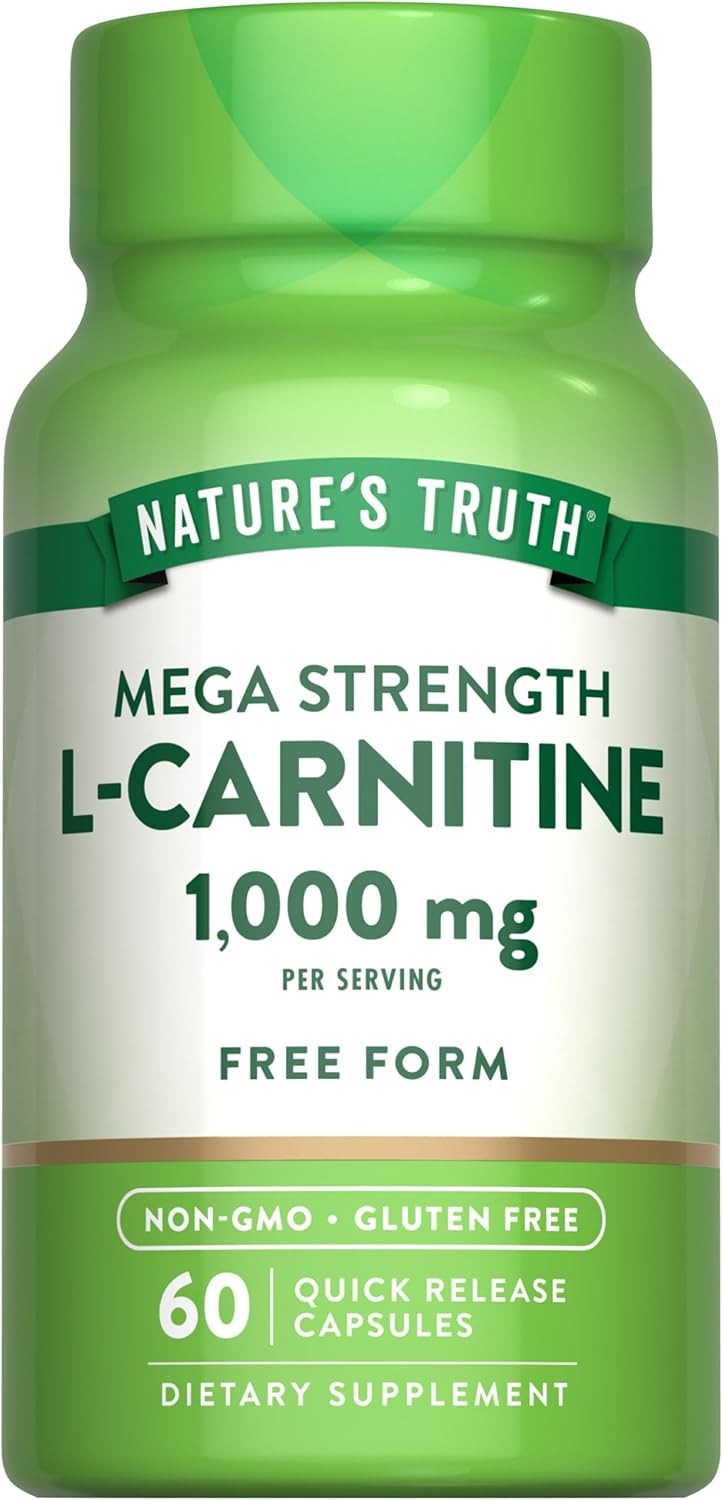 L Carnitine 1000 mg | 60 Capsules | Non-GMO, Gluten Free | by Nature’s Truth