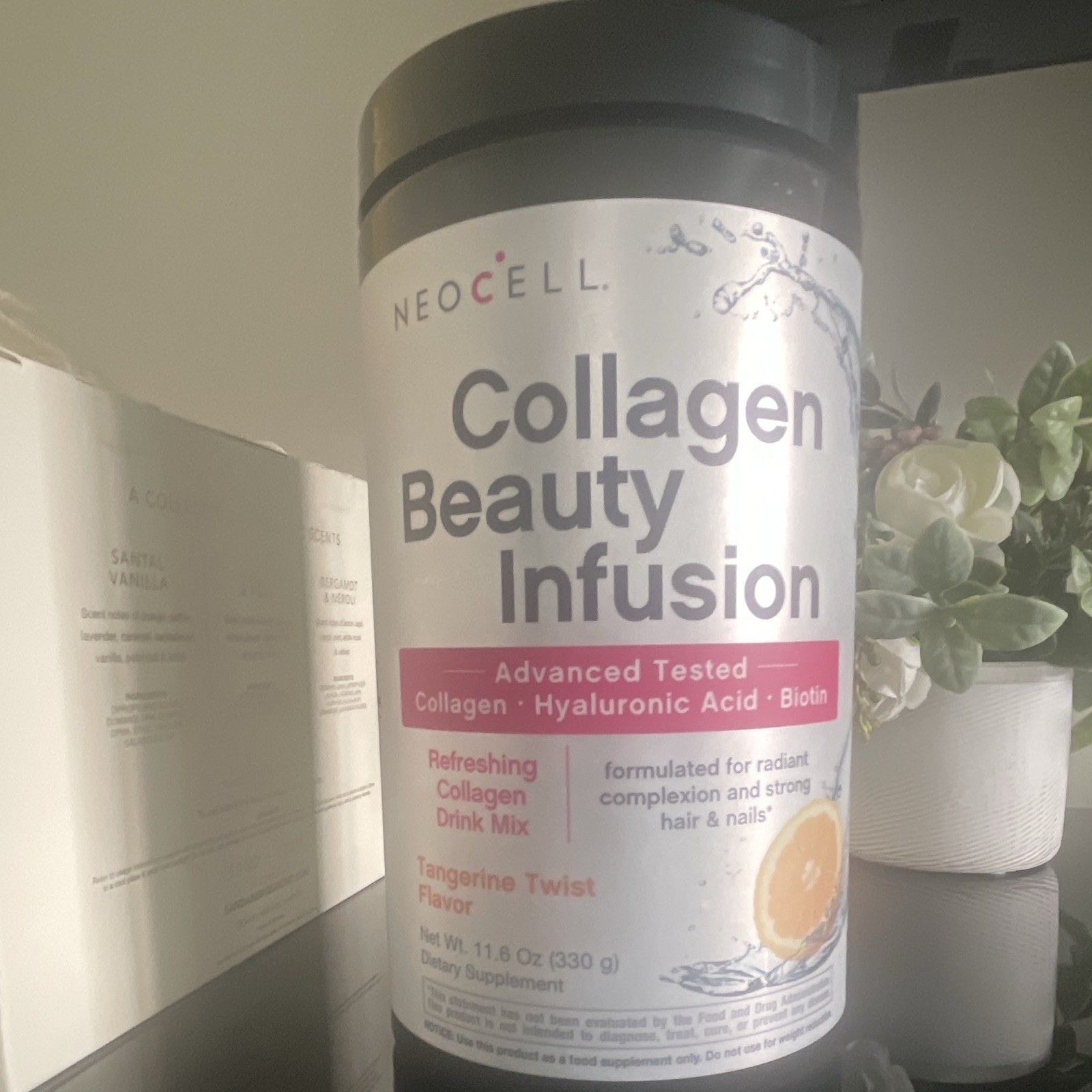 NeoCell Collagen Beauty Infusion Powder, Tangerine Twist, Gluten-Free 11.6 oz