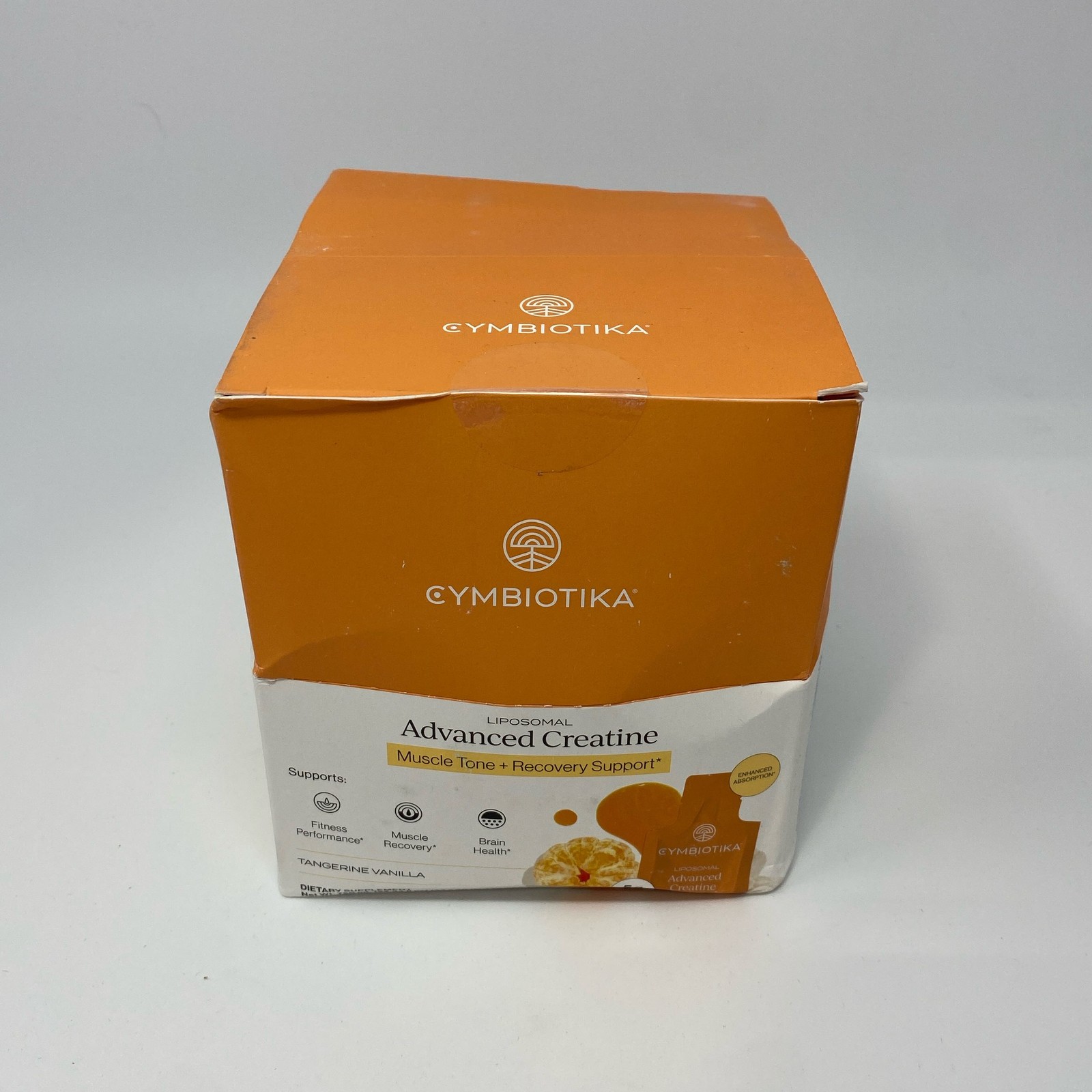 CYMBIOTIKA Liposomal Advanced Creatine 24-Pack, Tangerine Vanilla