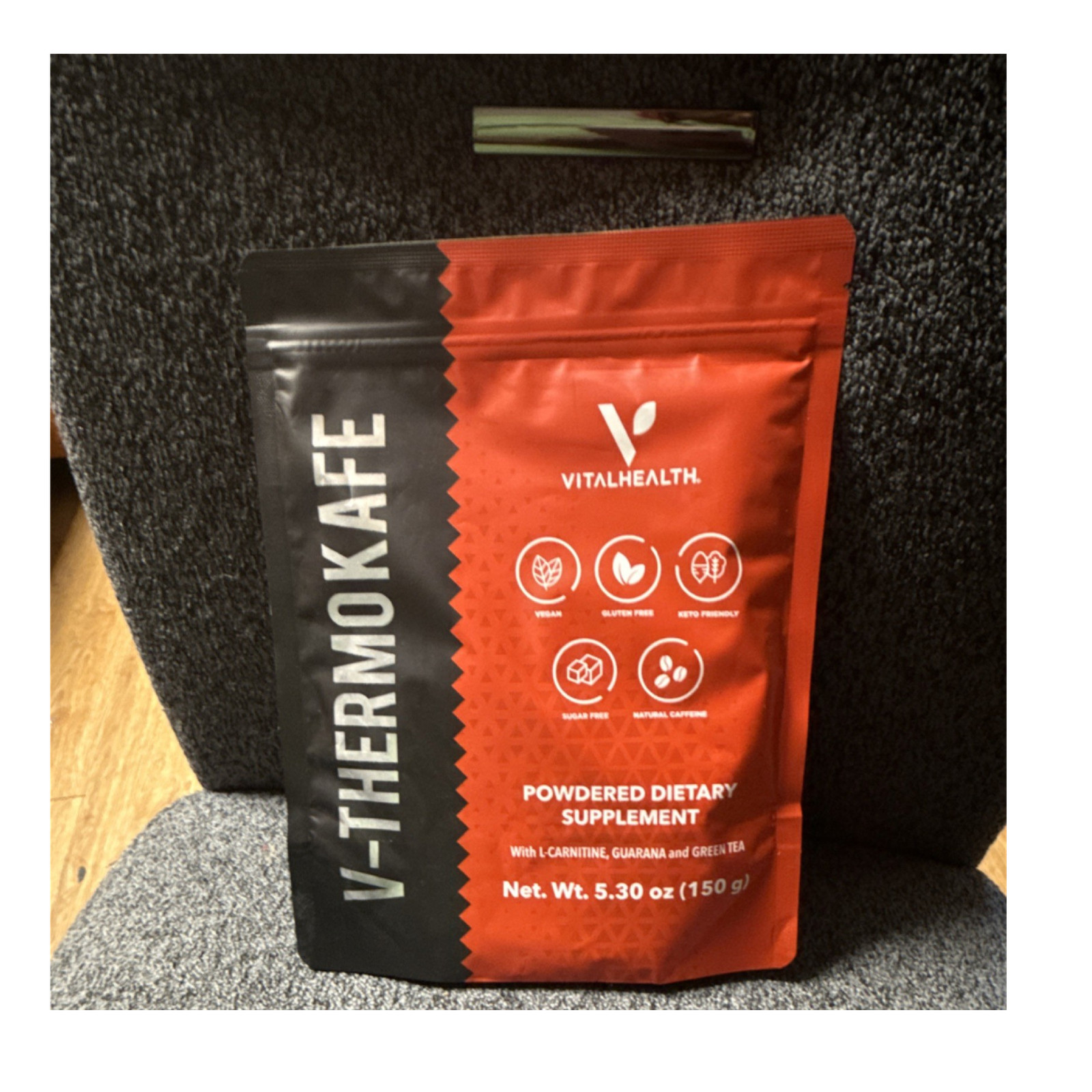 VitalHealth V-ThermoKafe Powdered Dietary Supplement L-Carnitine Guarana 5.30 oz