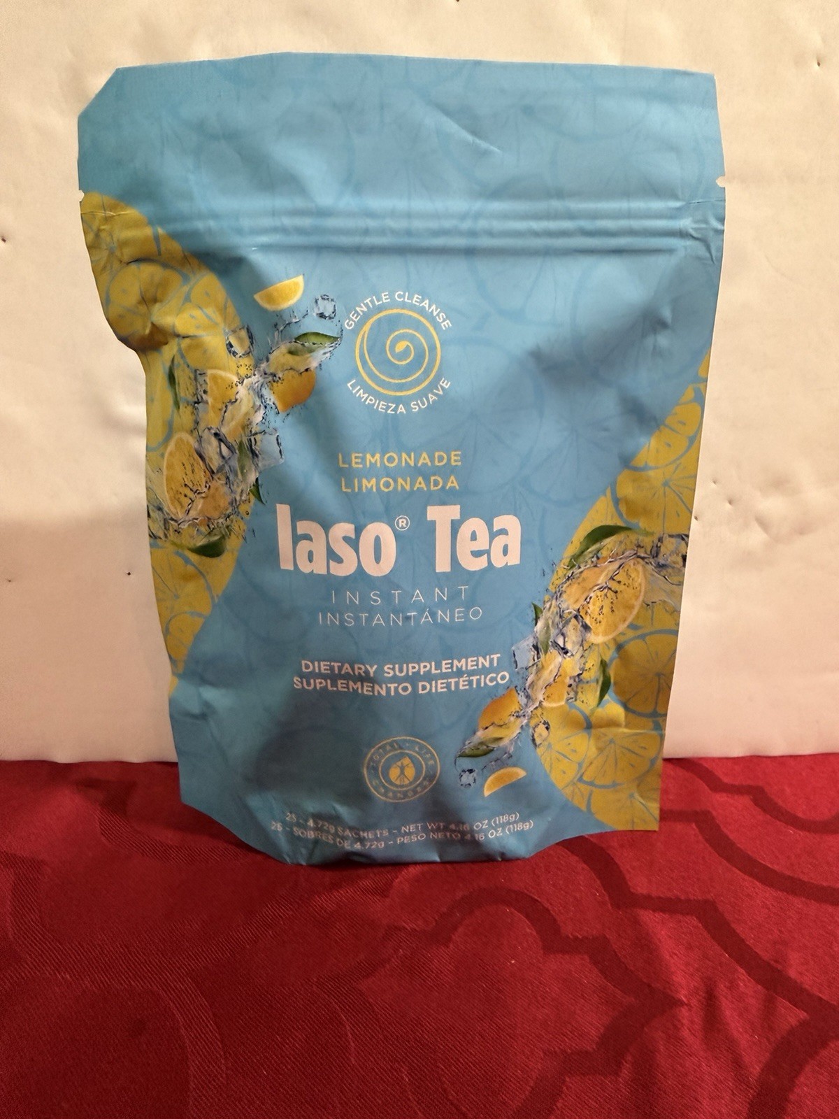 Iaso Tea Lemonade Instant Dietary Supplement Gentle Cleanse 25 Sachets Unisex