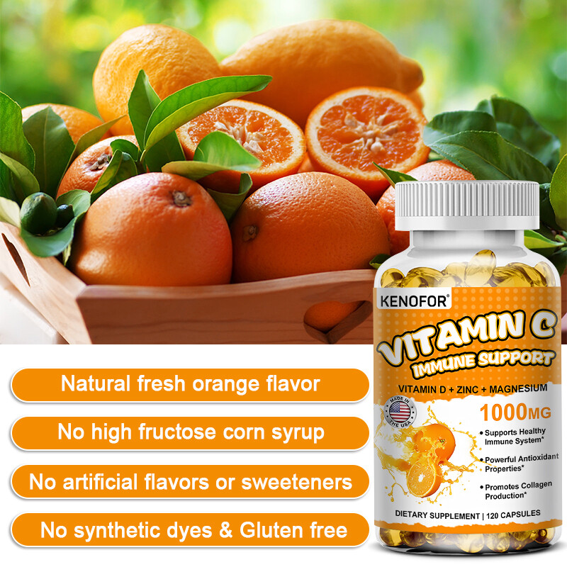 Hydrolyzed Collagen & Vitamin C 240pcs – Healthy Immune, Hair, Skin, and Nails