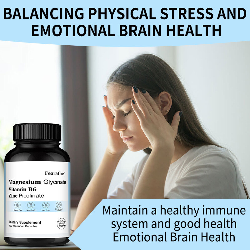 Zinc Picolinate + Magnesium Glycinate + Vitamin B6 | Immune System Support Caps