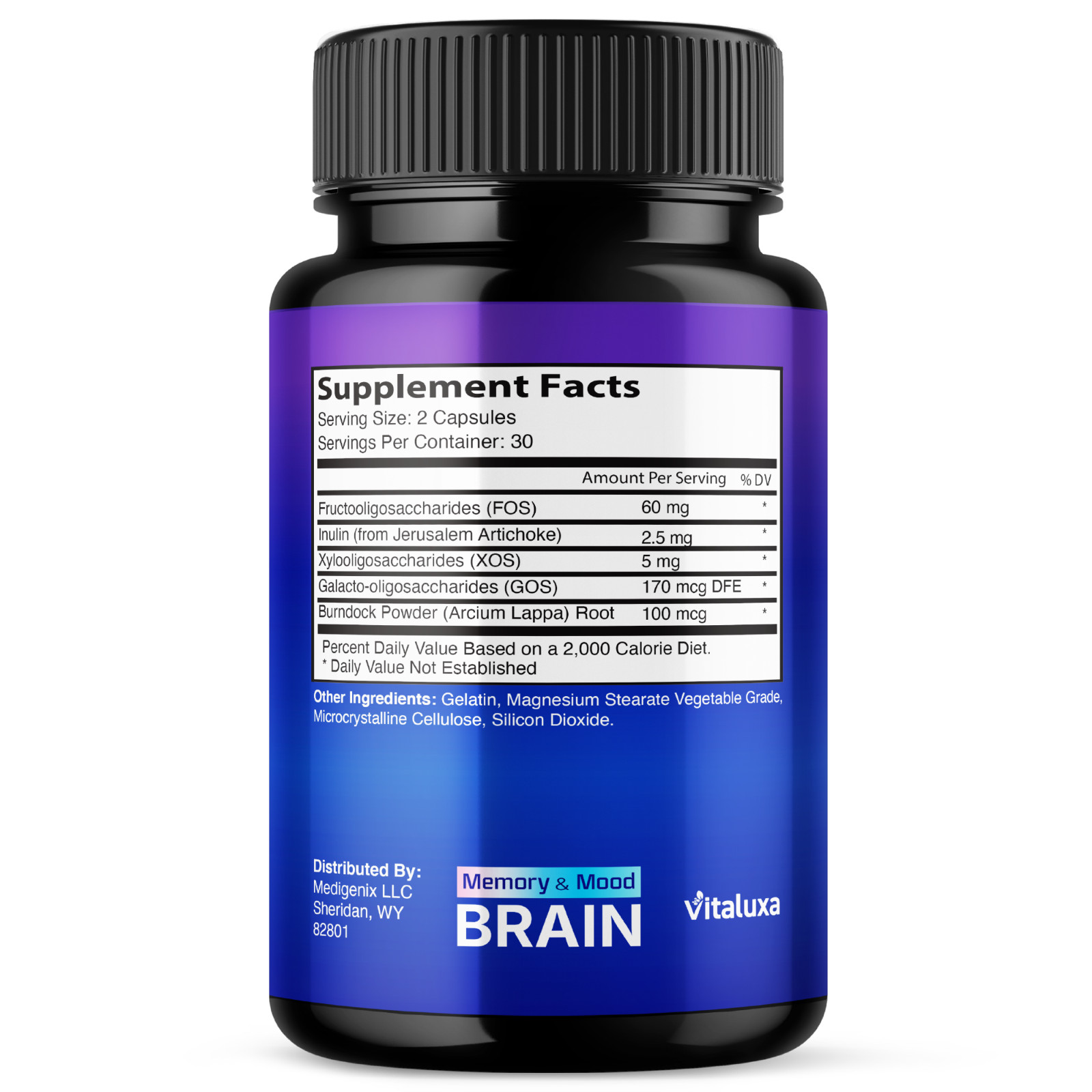 (2 Pack) Memory and Mood Brain, Double Clean Neuropatia Formula (120 Capsules)