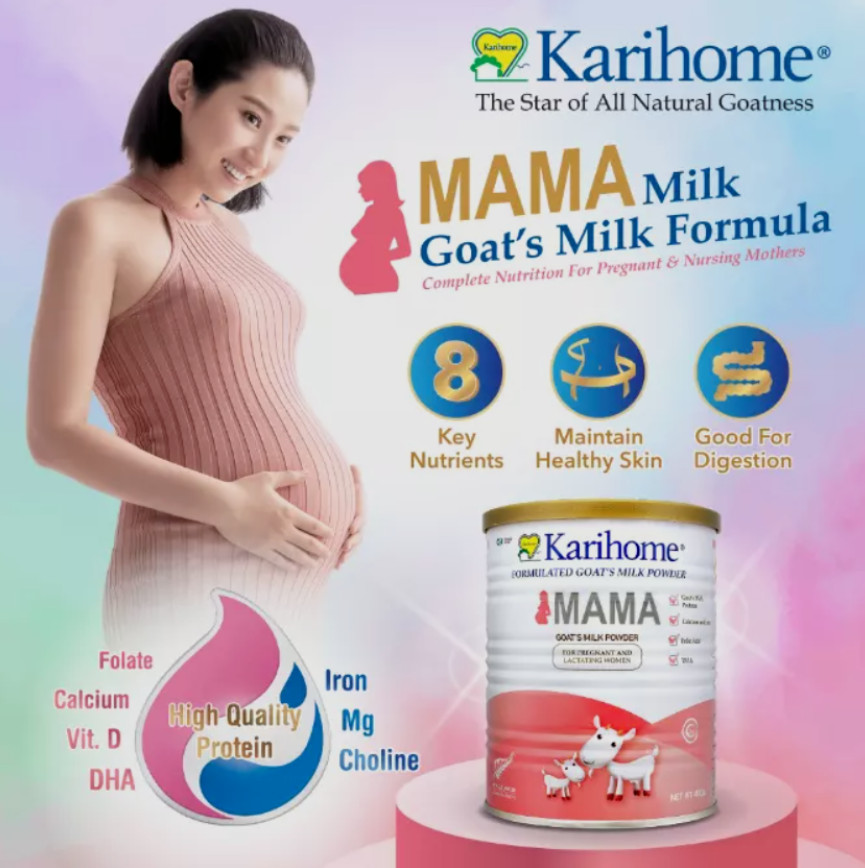 4 X 400G Karihome Mama Goat’s Milk Powder For Pregnant & Nursing Mom DHL SHIP