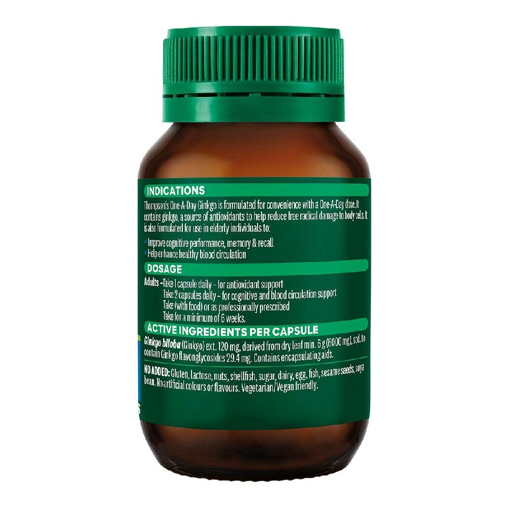 Thompson’s One-A-Day Ginkgo 6000mg 60 Capsules