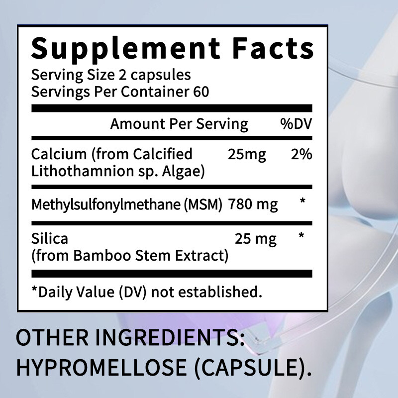 Msm With Silica + Calcium – Supports Hair Growth, Joint Health And Immunity