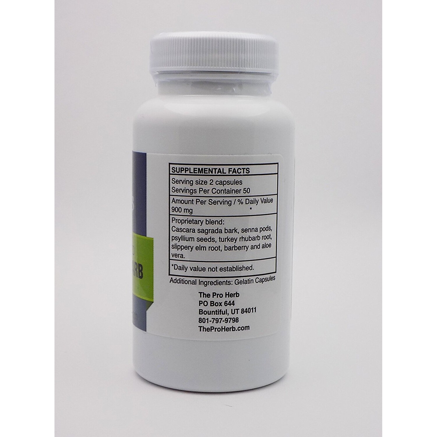 Pro Herb, Turkey Rhubarb 450mg, 100 Capsules