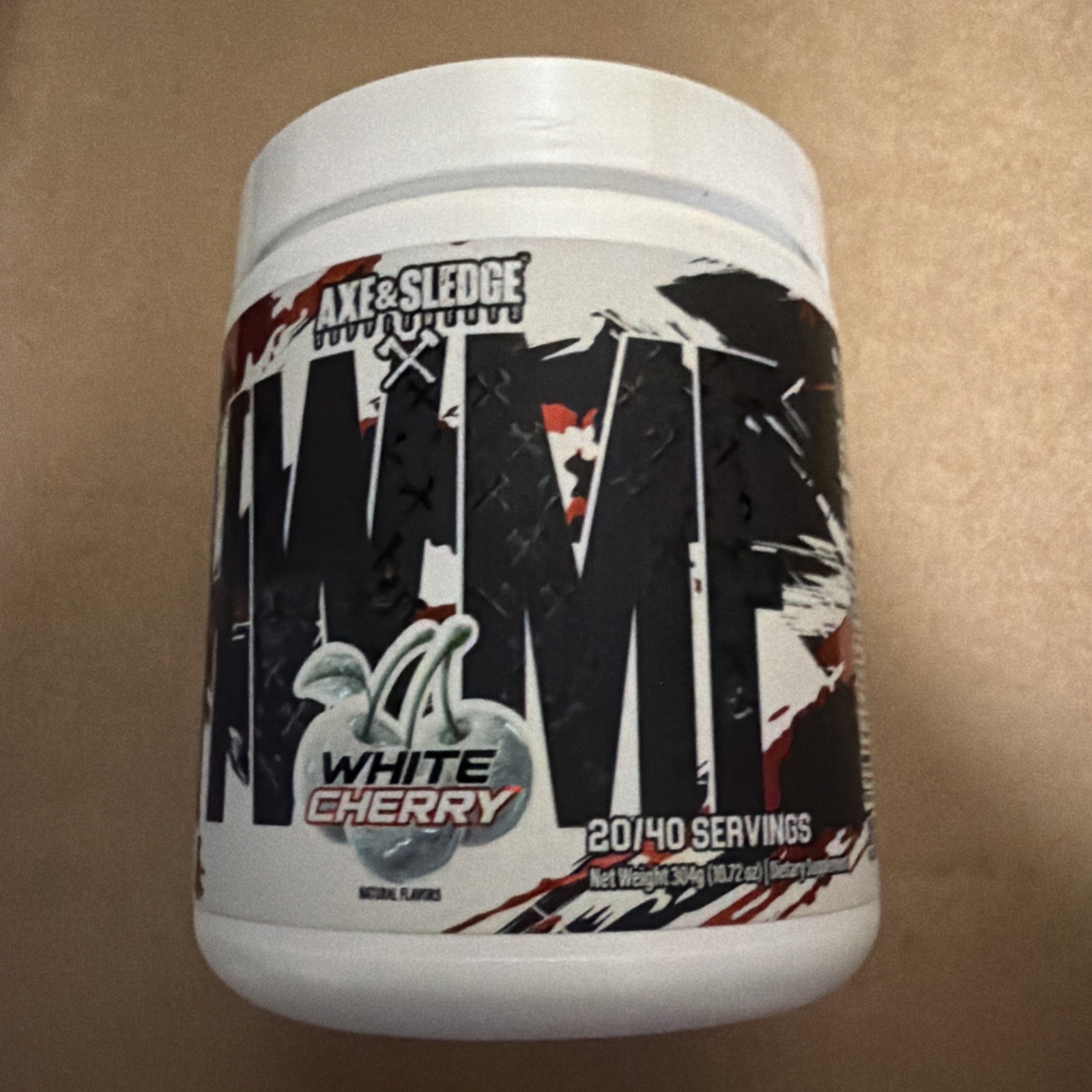 HWMF High Stim Pre-Workout – White Cherry (40 Servings)BB 01/2027