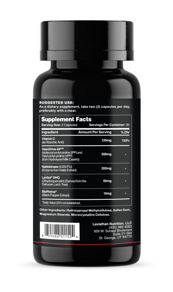 Leviathan Hemo Flow | Healthy Blood Pressure, Heart, Nitric Oxide & Circulation