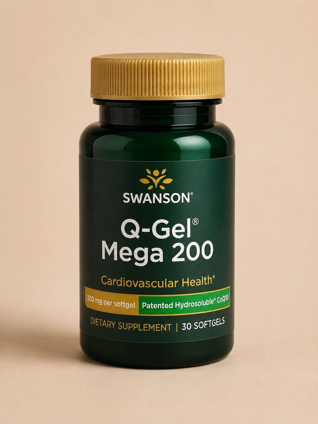 Swanson Q-Gel Mega 200 mg Cardiovascular Health – Core Wellness – 30 Softgels