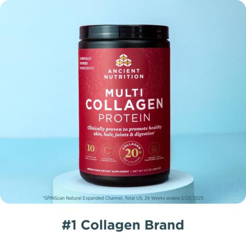 5/27 Ancient Nutrition Hydrolyzed Collagen Peptides Powder, Unflavored Multi Col