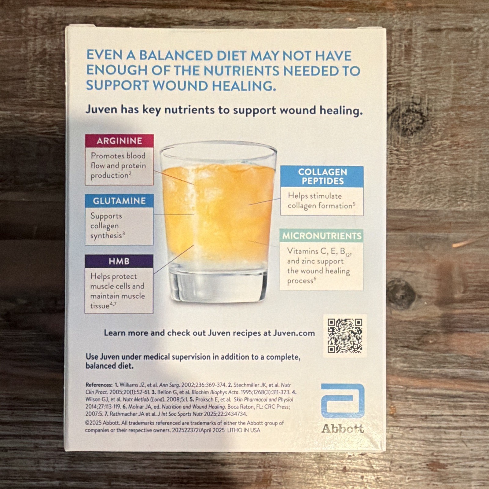 SEALED! SAMPLE 2-PACK!! Juven Wound Nutrition Powder; 1 orange & 1 fruit punch