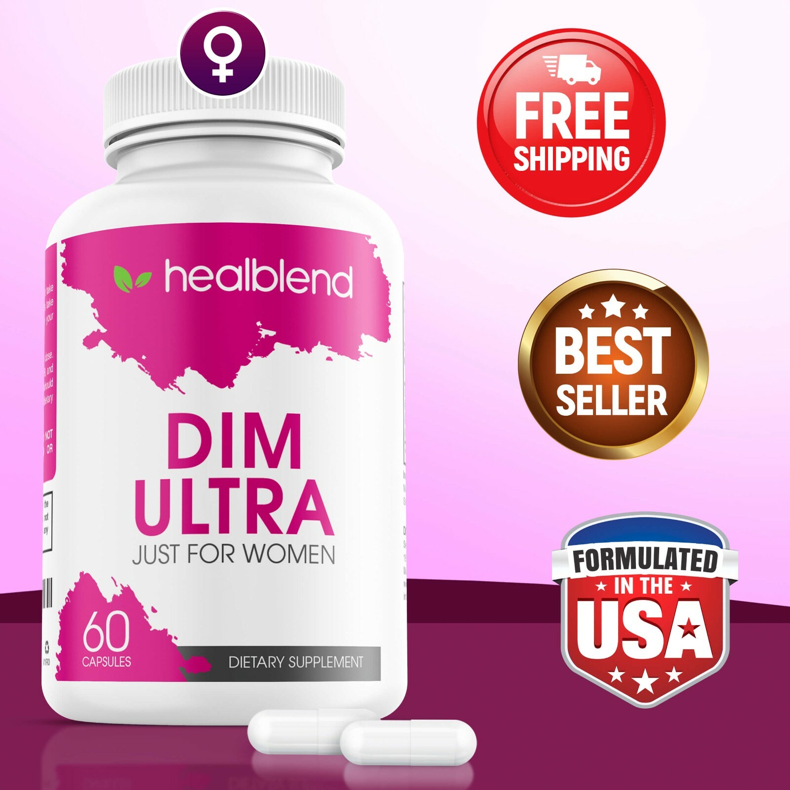 Ultra DIM Capsule for Women Estrogen Hormone Menopause Energy Support PMS Relief
