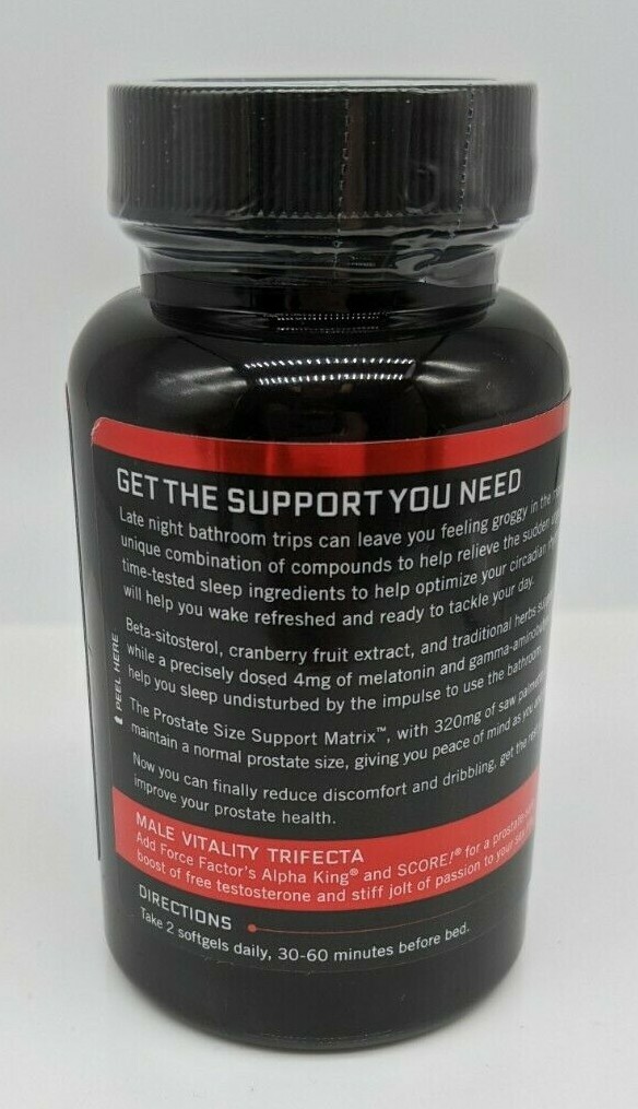 Force Factor TRUFLOW Prostate Health Support Supplement for Men – 60 Softgels