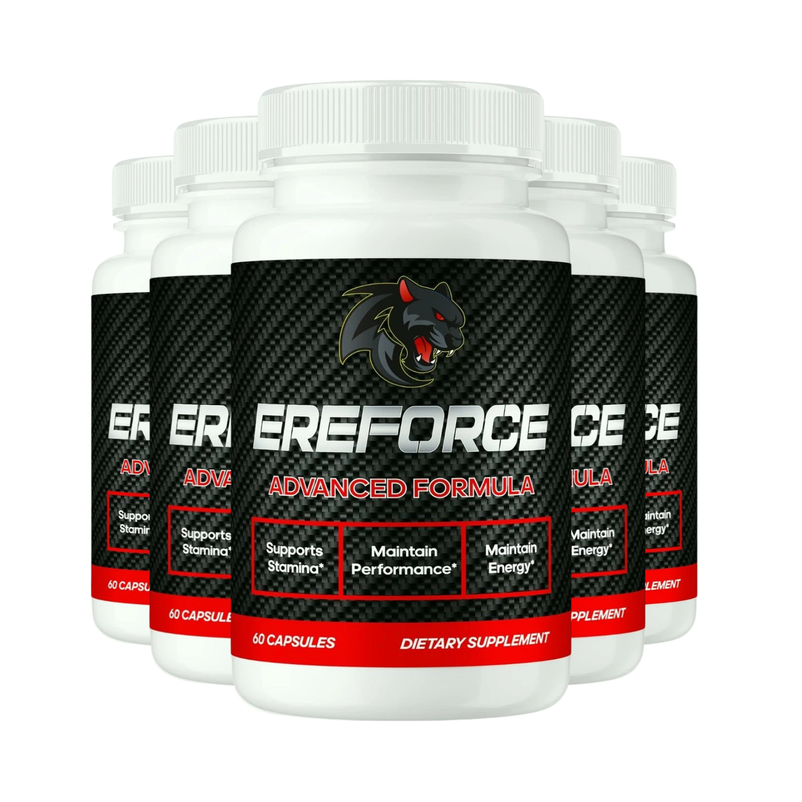 5-Pack Ereforce Pills for Men, Ere Force for Male Health Support – 300 Capsules