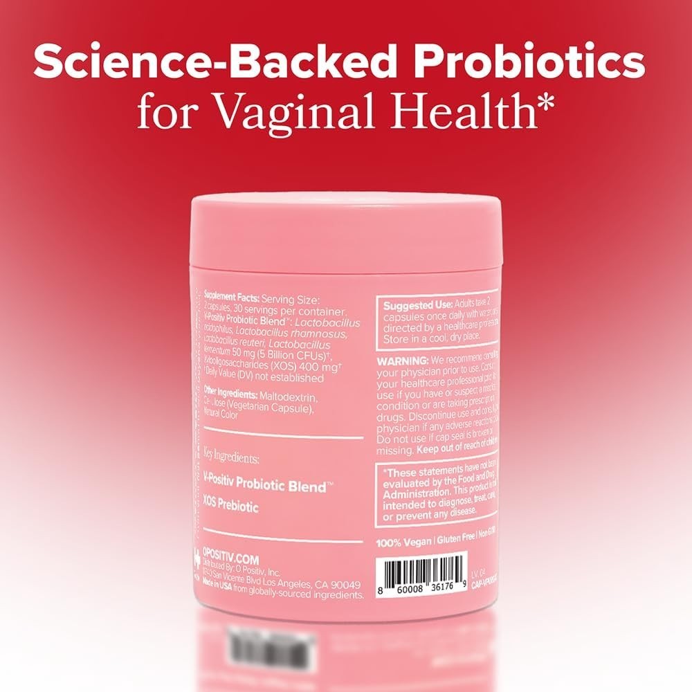 USPS URO Vaginal Prebiotic Probiotic Supplement Women Intimate Flora Support 60